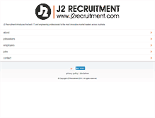Tablet Screenshot of j2recruitment.com